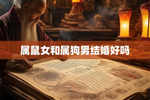 属鼠女和属狗男结婚好吗