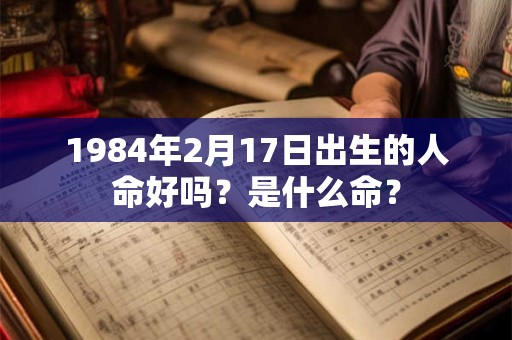1984年2月17日出生的人命好吗？是什么命？