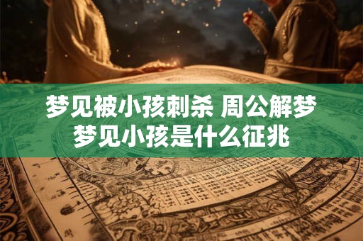 梦见被小孩刺杀 周公解梦梦见小孩是什么征兆