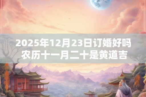 2025年12月23日订婚好吗 农历十一月二十是黄道吉日吗