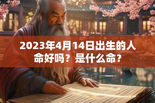 2023年4月14日出生的人命好吗？是什么命？