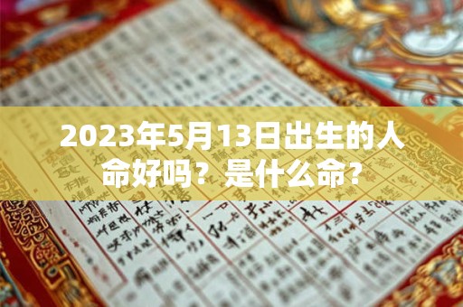2023年5月13日出生的人命好吗？是什么命？