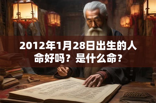 2012年1月28日出生的人命好吗？是什么命？