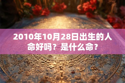 2010年10月28日出生的人命好吗？是什么命？