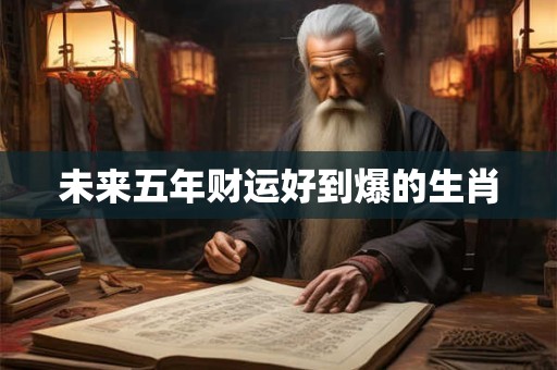 未来五年财运好到爆的生肖