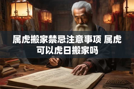 属虎搬家禁忌注意事项 属虎可以虎日搬家吗