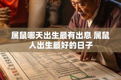 属鼠哪天出生最有出息 属鼠人出生最好的日子