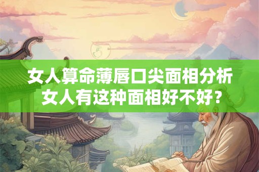 女人算命薄唇口尖面相分析 女人有这种面相好不好？
