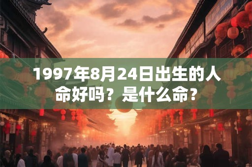 1997年8月24日出生的人命好吗？是什么命？