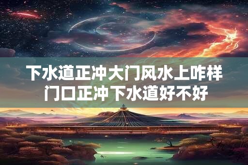 下水道正冲大门风水上咋样 门口正冲下水道好不好