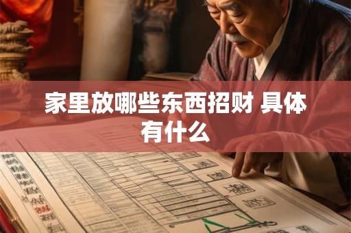 家里放哪些东西招财 具体有什么