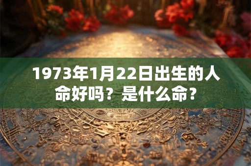 1973年1月22日出生的人命好吗？是什么命？