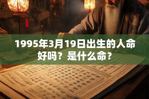 1995年3月19日出生的人命好吗？是什么命？