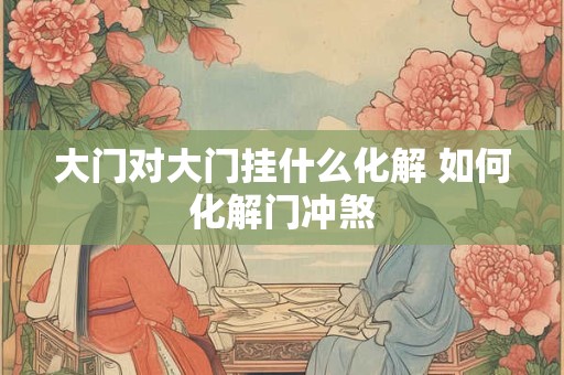 大门对大门挂什么化解 如何化解门冲煞