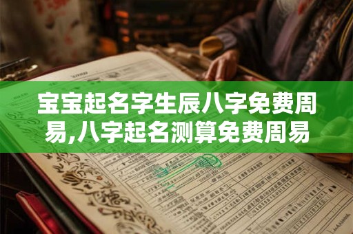 宝宝起名字生辰八字免费周易,八字起名测算免费周易