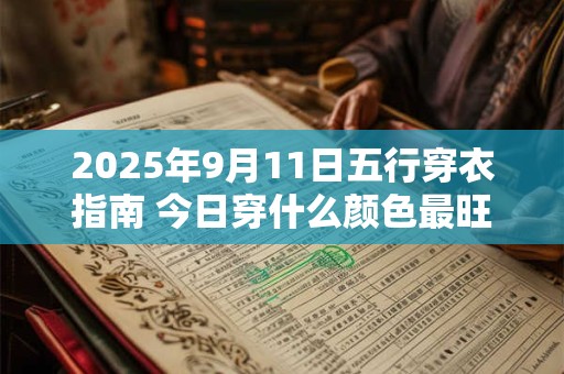 2025年9月11日五行穿衣指南 今日穿什么颜色最旺运