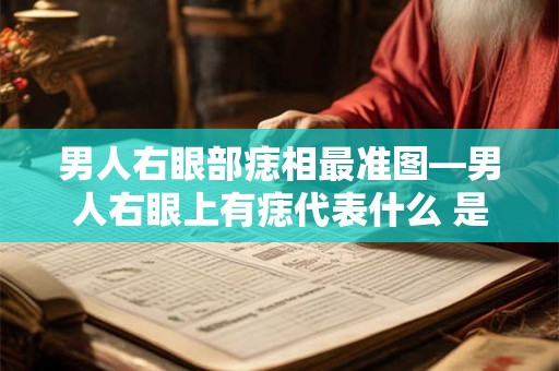 男人右眼部痣相最准图—男人右眼上有痣代表什么 是好还是坏