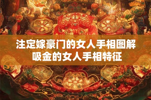 注定嫁豪门的女人手相图解 吸金的女人手相特征