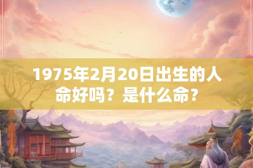 1975年2月20日出生的人命好吗？是什么命？
