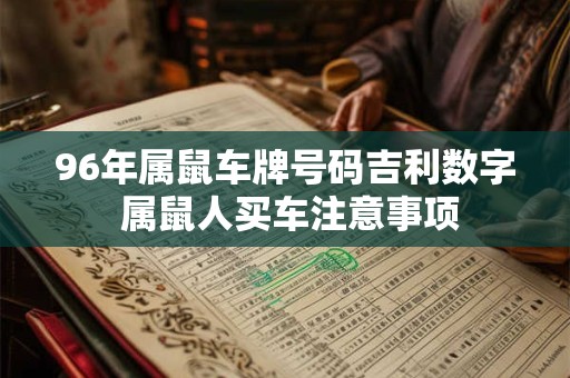 96年属鼠车牌号码吉利数字 属鼠人买车注意事项