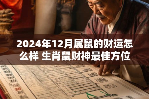 2024年12月属鼠的财运怎么样 生肖鼠财神最佳方位