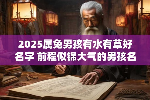 2025属兔男孩有水有草好名字 前程似锦大气的男孩名字