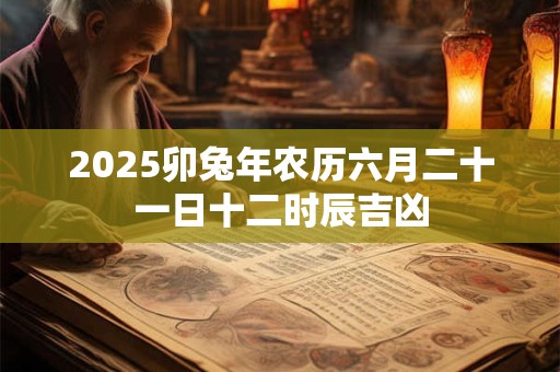2025卯兔年农历六月二十一日十二时辰吉凶