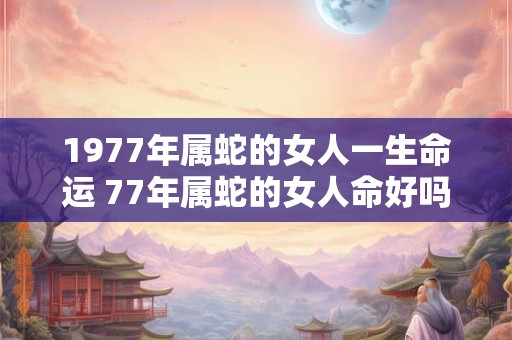 1977年属蛇的女人一生命运 77年属蛇的女人命好吗