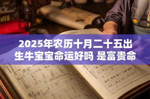 2025年农历十月二十五出生牛宝宝命运好吗 是富贵命吗