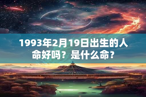 1993年2月19日出生的人命好吗？是什么命？