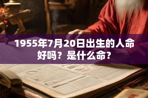 1955年7月20日出生的人命好吗？是什么命？