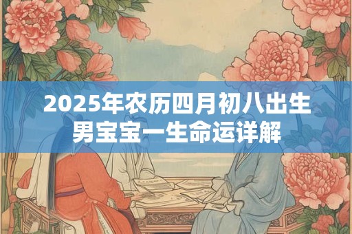 2025年农历四月初八出生男宝宝一生命运详解