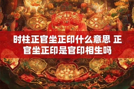 时柱正官坐正印什么意思 正官坐正印是官印相生吗