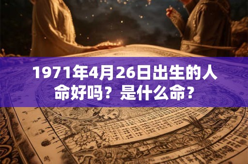 1971年4月26日出生的人命好吗？是什么命？