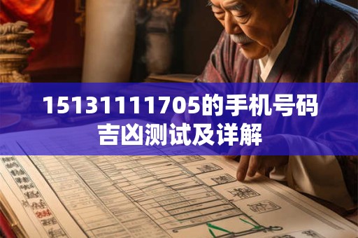 15131111705的手机号码吉凶测试及详解