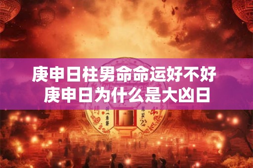 庚申日柱男命命运好不好 庚申日为什么是大凶日