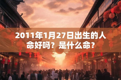 2011年1月27日出生的人命好吗？是什么命？