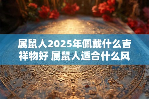 属鼠人2025年佩戴什么吉祥物好 属鼠人适合什么风水饰品