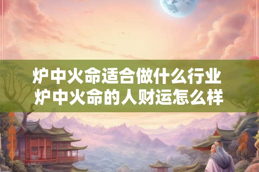 炉中火命适合做什么行业 炉中火命的人财运怎么样