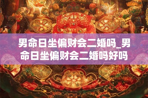 男命日坐偏财会二婚吗_男命日坐偏财会二婚吗好吗
