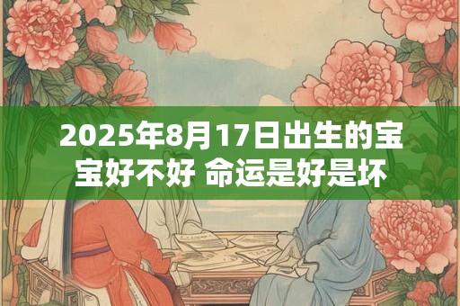 2026年8月17日出生的宝宝好不好 命运是好是坏