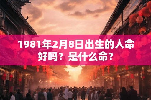 1981年2月8日出生的人命好吗？是什么命？