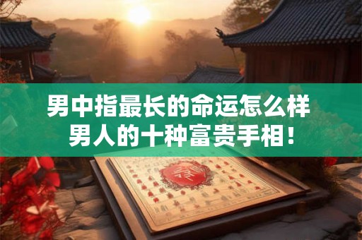 男中指最长的命运怎么样 男人的十种富贵手相！