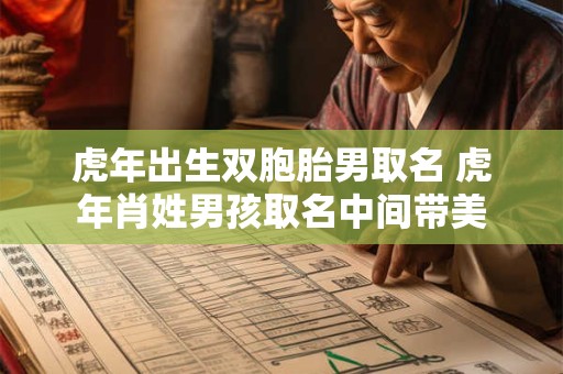 虎年出生双胞胎男取名 虎年肖姓男孩取名中间带美