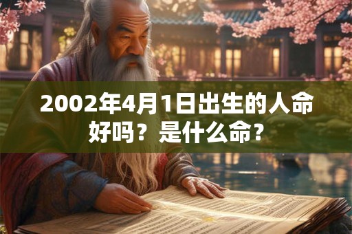 2002年4月1日出生的人命好吗？是什么命？