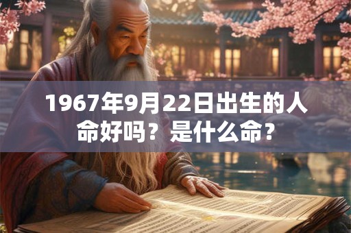 1967年9月22日出生的人命好吗？是什么命？