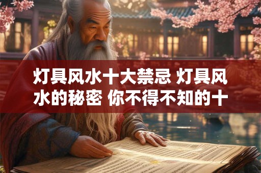 灯具风水十大禁忌 灯具风水的秘密 你不得不知的十大禁忌 灯具风水十大禁忌 灯具风水的秘密 你不得不知的十大禁忌