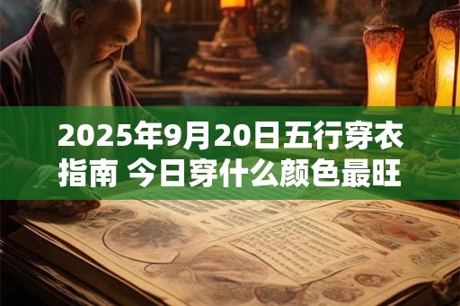 2025年9月20日五行穿衣指南 今日穿什么颜色最旺运