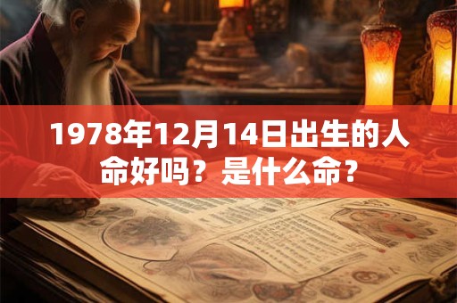 1978年12月14日出生的人命好吗？是什么命？