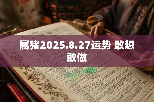 属猪2025.8.27运势 敢想敢做